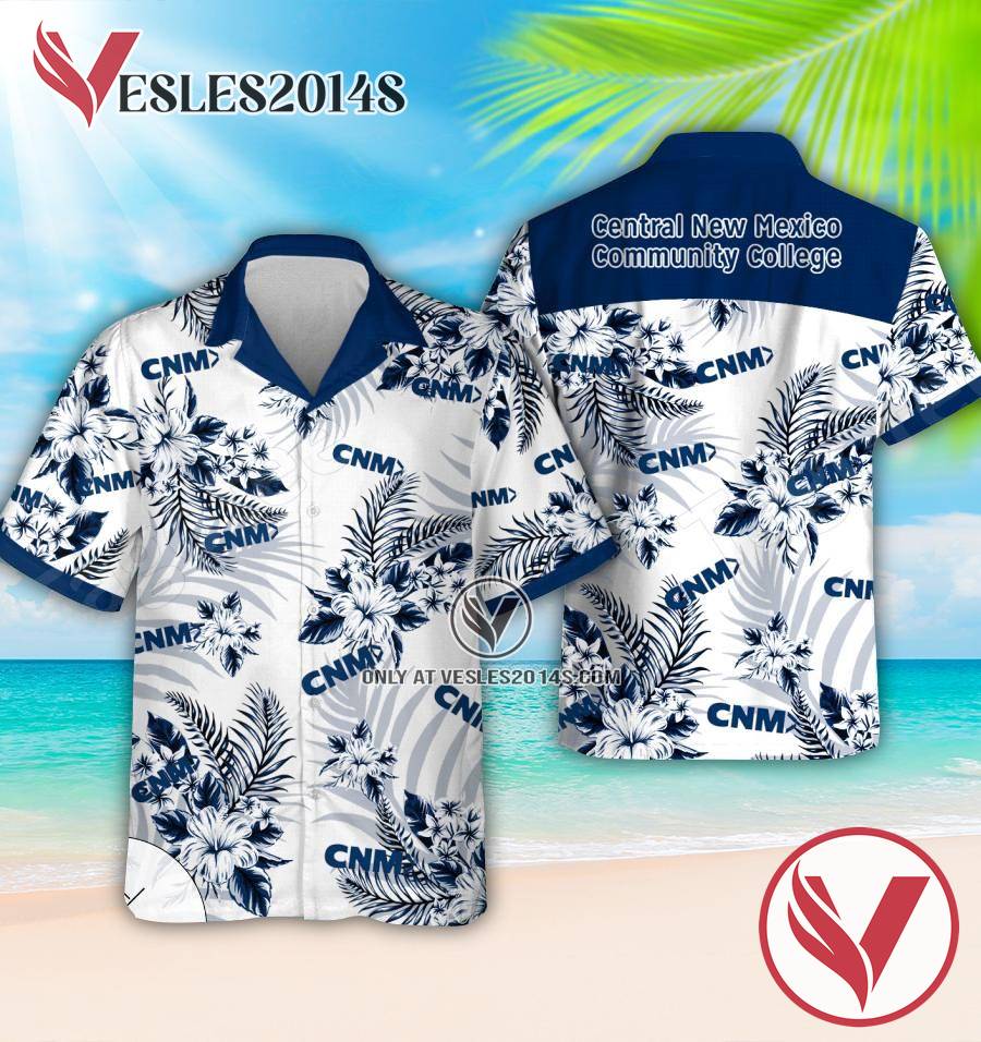 Central New Mexico Community College Logo Hawaiian Suit, Unique Outfit For Fans - Vesles2014S 1