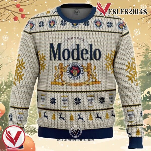 Cerveza Modelo Ugly Christmas Sweater, Unique Christmas Gift For Fans - Vesles2014S