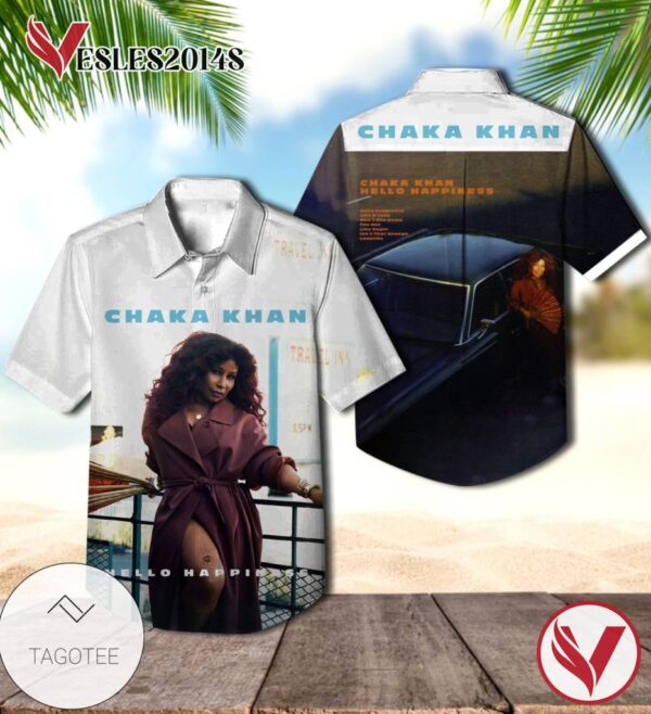 Chaka Khan Hello Happiness Album Cover Hawaiian Shirt, Best Gift For Music Lovers Vesles2014S
