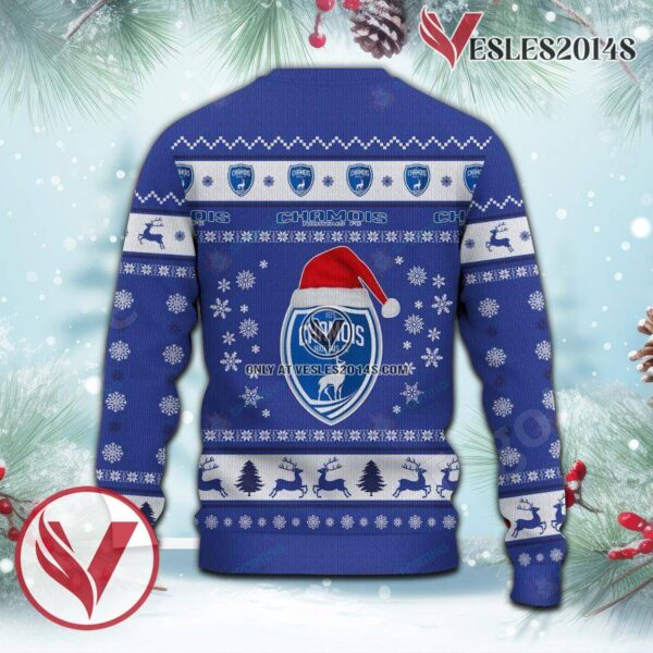 Chamois Niortais FC Sport Ugly Christmas Sweater, Unique Gifts For Fans - Vesles2014aS 3