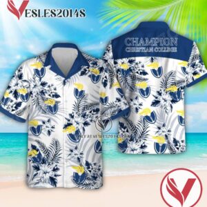 Champion Christian College Logo Hawaiian Suit, Perfect Gifts Idea In Holiday - Vesles2014S 1