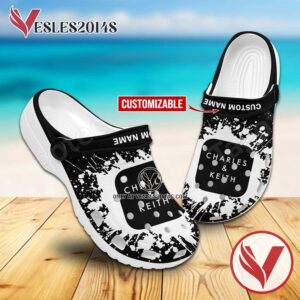Charles & Keith Logo Crocs Clogs, Unique Footwear For Fans