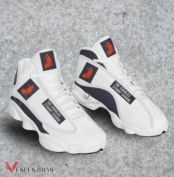 Charles Stuart School Logo Air Jordan 13 Shoes, Best Sneaker Gifts For Fans - Vesles2014s