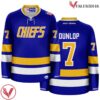 Charlestown Chiefs Blue Reggie Dunlop Hockey Jersey - Vesles2014S
