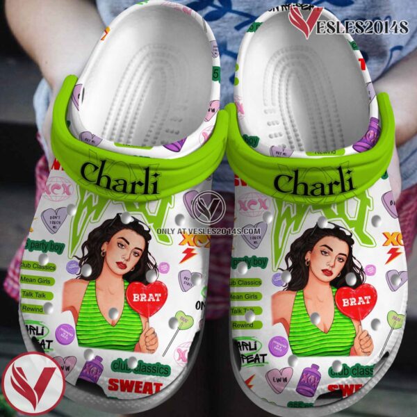 Charlie XCX Music Crocs Crocband Clogs Shoes, Unique Gifts For Fans - Vesles2014S