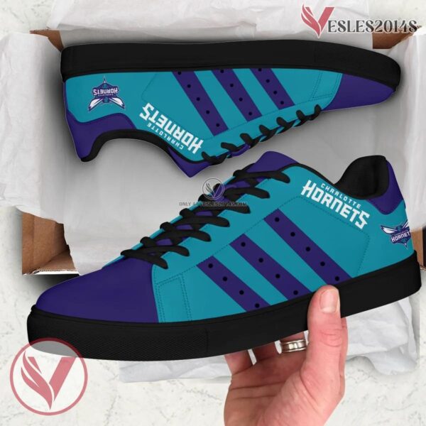 Charlotte Hornets Print Stan Smith Shoes, Best Sneaker For Fans - Vesles2014s 1