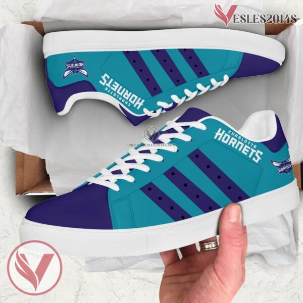 Charlotte Hornets Print Stan Smith Shoes, Best Sneaker For Fans - Vesles2014s