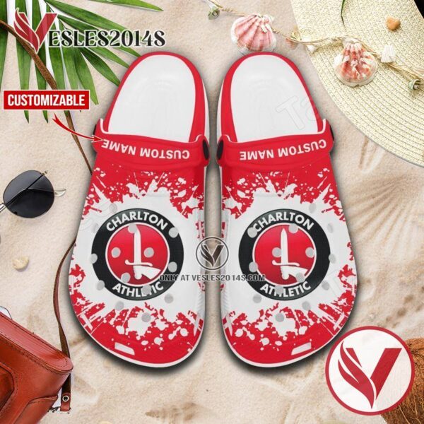 Charlton Athletic Custom Crocs Clogs, Unique Footwear For Fans 1