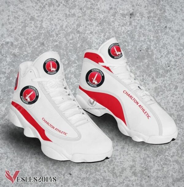 Charlton Athletic Logo Air Jordan 13 Shoes, Best Sneaker Gifts For Fans - Vesles2014s