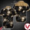 Chayanne Brown Tropical Floral Black Hawaiian Shirt, Unique Gifts For Friends - Vesles2014S 1