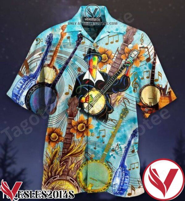 Cheerful Melodies From Banjo Unisex Hawaiian Shirt, Unique Gifts For Friends - Vesles2014S 1