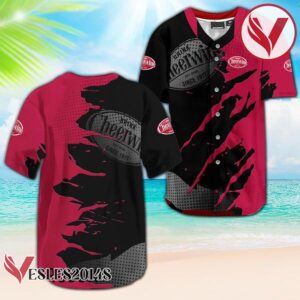Cheerwine Metal Crack Pattern Baseball Jersey, Perfect Gifts For Fans - Vesles2014S