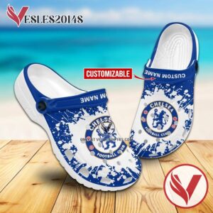 Chelsea Custom Crocs Clogs, Unique Footwear For Fans