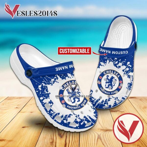 Chelsea Custom Crocs Clogs, Unique Footwear For Fans
