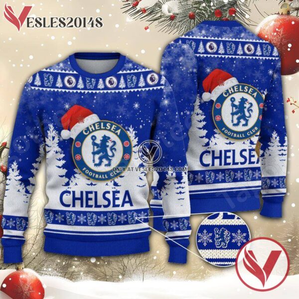 Chelsea F.C. Sport Ugly Christmas Sweater, Unique Gifts For Fans - Vesles2014aS 1