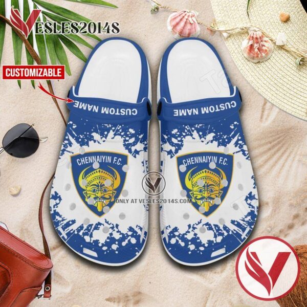 Chennaiyin FC Custom Name Crocs Clogs, Unique Footwear For Fans 1