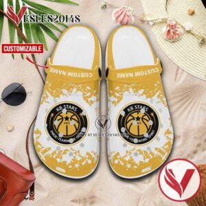 Cheongju KB Stars Logo Crocs Clogs, Unique Footwear For Fans 1