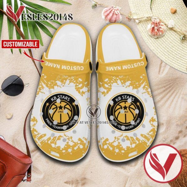 Cheongju KB Stars Logo Crocs Clogs, Unique Footwear For Fans 1