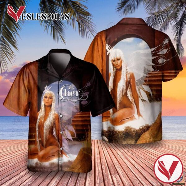 Cher ‘Prisoner' Album Cover Hawaiian Shirt , Best Gift For Music Lovers Vesles2014S