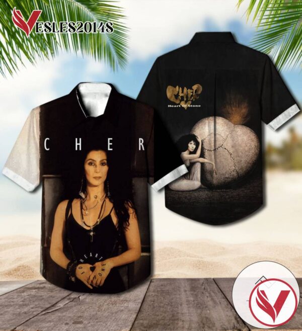 Cher Heart Of Stone Album Cover Hawaiian Shirt, Best Gift For Music Lovers Vesles2014S