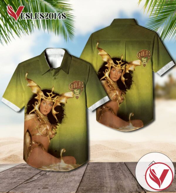 Cher Take Me Home Album Cover Hawaiian Shirt, Best Gift For Music Lovers Vesles2014S