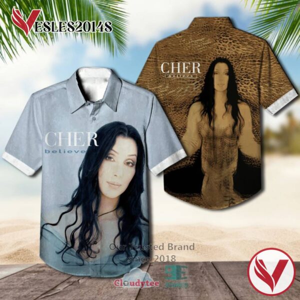 Cherilyn Sarkisian Believe Album Hawaiian Shirt, Best Gift For Music Lovers Vesles2014S