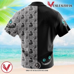 Cheshire Cat Alice in Wonderland Hawaiian Button Up Shirt, Perfect Gifts For Anime Lovers - Vesles2014S 1