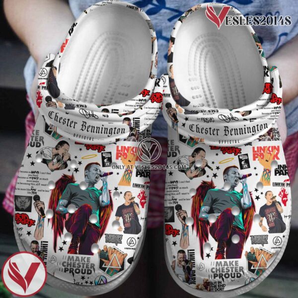 Chester Bennington Music Crocs Crocband Clogs Shoes, Unique Gifts For Fans Style 1 - Vesles2014S
