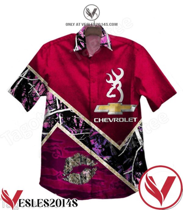 Chevrolet Lip Muddy Girl Camo Hawaiian Shirt, Unique Gifts For Friends - Vesles2014S 1
