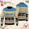 Chevron Pattern Corona Extra Christmas Ugly Sweater, Unique Winter Outfits For Fans - Vesles2014S  1