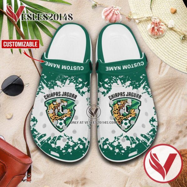 Chiapas FC Logo Custom Crocs Clogs, Unique Footwear For Fans 1