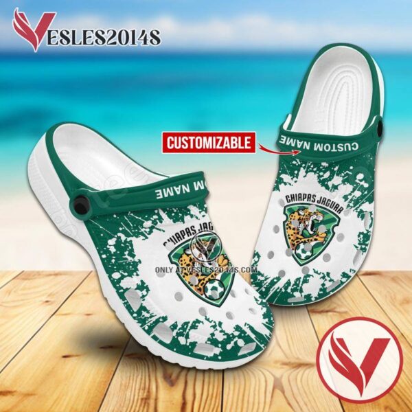 Chiapas FC Logo Custom Crocs Clogs, Unique Footwear For Fans