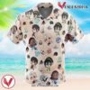 Chibi Avatar Airbender Pattern Hawaiian Button Up Shirt, Perfect Gifts For Anime Lovers - Vesles2014S