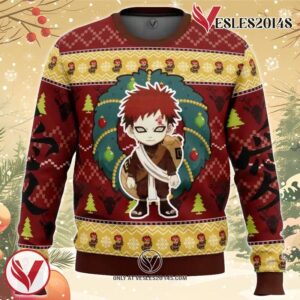 Chibi Gaara Naruto Ugly Christmas Sweater, Unique Christmas Gift For Fans - Vesles2014S