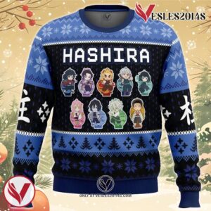 Chibi Hashira Demon Slayer Ugly Christmas Sweater, Unique Christmas Gift For Fans - Vesles2014S