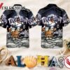 Chibi Horror Characters Halloween Casual Beach Full Printing Hawaiian Shirt Vesles2014S