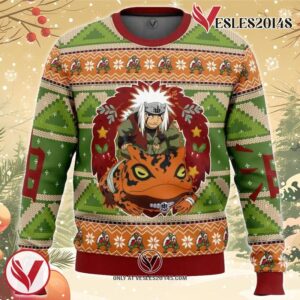 Chibi Jiraiya Naruto Ugly Christmas Sweater, Unique Christmas Gift For Fans - Vesles2014S