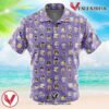 Chibi Jojo’s Bizarre Adventure Characters Pattern Hawaiian Button Up Shirt, Perfect Gifts For Anime Lovers - Vesles2014S