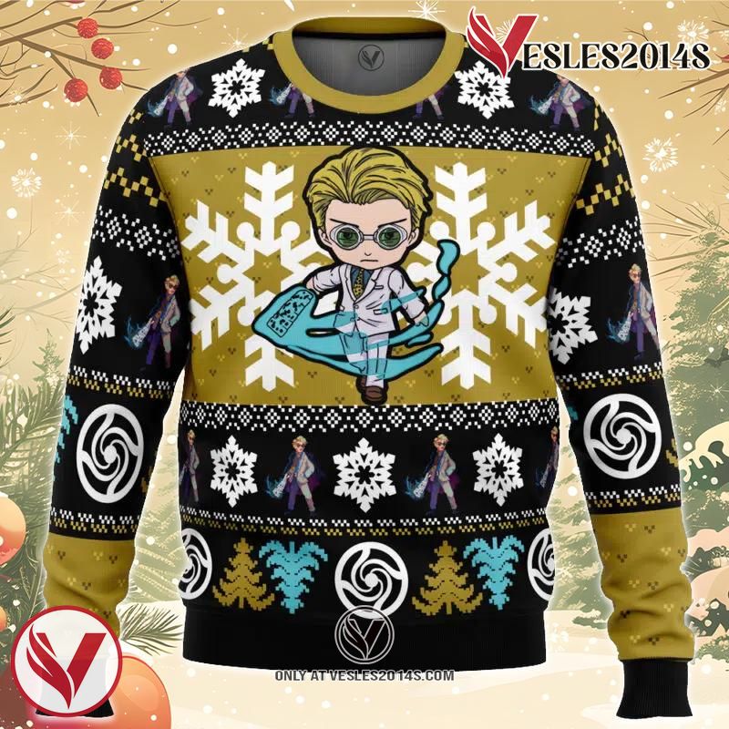 Chibi Nanami Kento Jujutsu Kaisen Ugly Christmas Sweater, Unique Christmas Gift For Fans - Vesles2014S