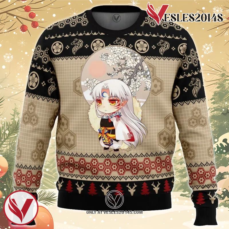 Chibi Seshomaru Inuyasha Ugly Christmas Sweater, Unique Christmas Gift For Fans - Vesles2014S