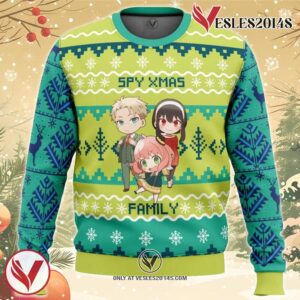 Chibi Spy x Family Ugly Christmas Sweater, Unique Christmas Gift For Fans - Vesles2014S
