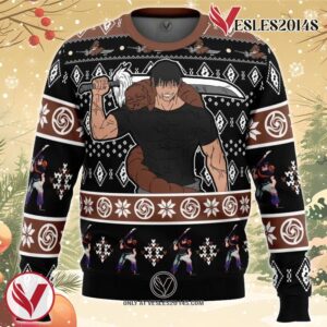 Chibi Toji Fushiguro Jujutsu Kaisen Ugly Christmas Sweater, Unique Christmas Gift For Fans - Vesles2014S