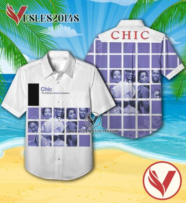 Chic The Definitive Groove Collection Compilation Album Cover Hawaiian Shirt, Unique Gifts For Music Lovers - Vesles2014S
