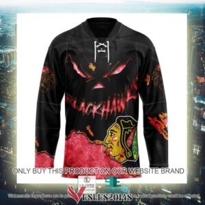 Chicago Blackhawks Blood Personalized Hockey Jersey Shirt, Trending Gifts For Fans - Vesles2014s 2
