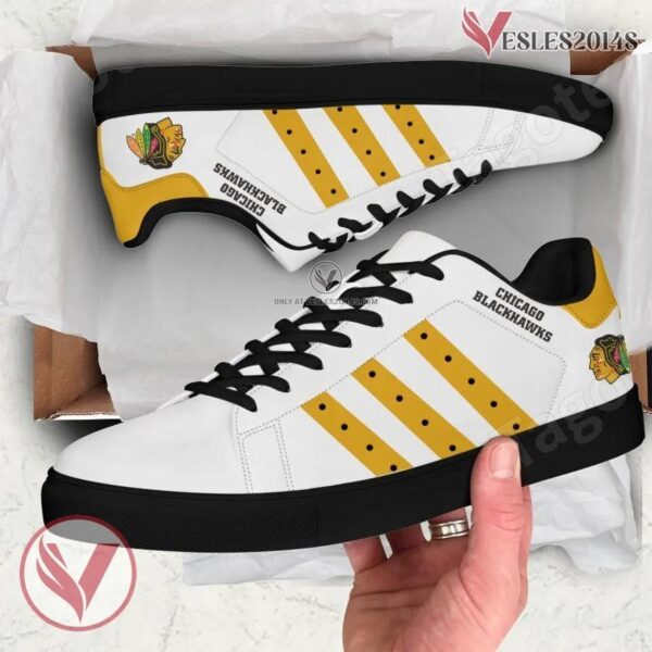 Chicago Blackhawks Hockey Stan Smith Shoes, Unique Sneaker For Fans - Vesles2014s 1