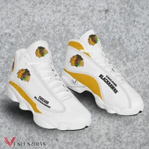 Chicago Blackhawks Logo Air Jordan 13 Shoes, Best Sneaker Gifts For Fans - Vesles2014s