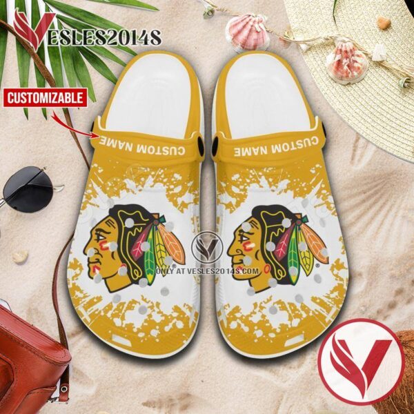 Chicago Blackhawks Personalized Crocs Clogs, Unique Footwear For Fans 1