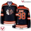 Chicago Blackhawks x Bears Navy Patrick Kane Mashup Hockey Jersey - Vesles2014S
