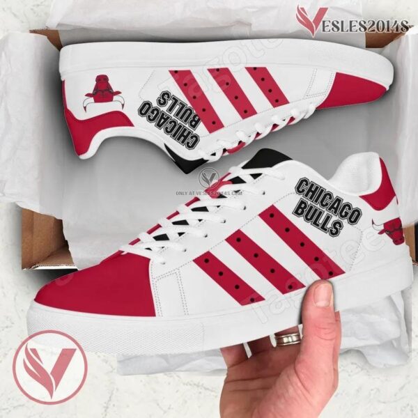 Chicago Bulls Print Stan Smith Shoes, Best Sneaker For Fans - Vesles2014s 1