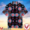 Chicago Cubs Baseball Logo Black Hawaiian Shirt, Unique Gifts For Friends - Vesles2014S 1